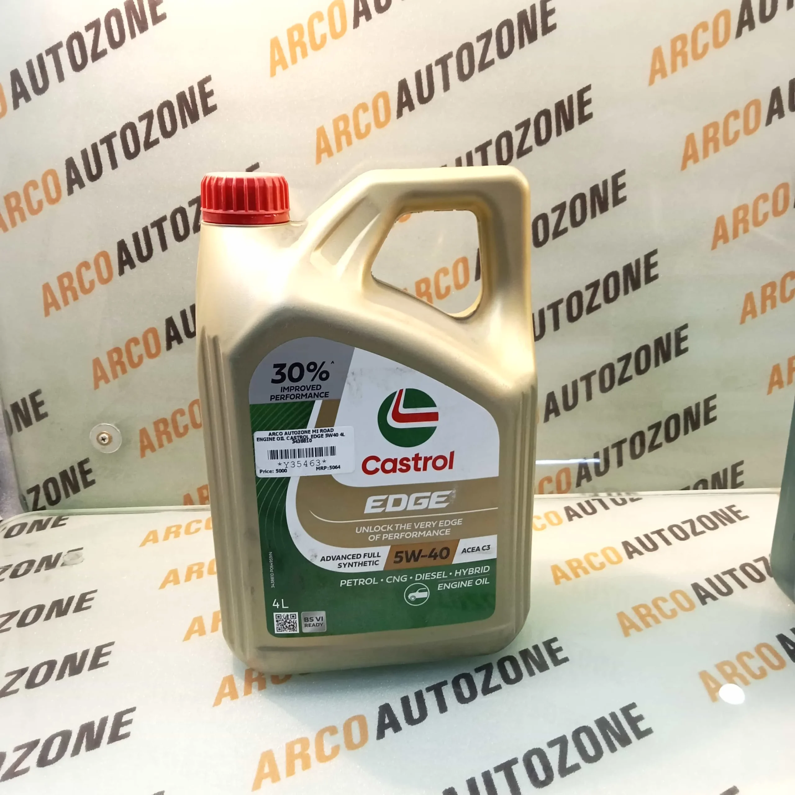 ENGINE OIL CASTROL EDGE 5W40 4L 3438810