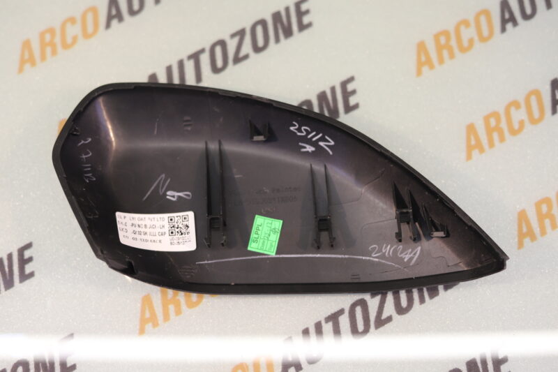 SKULL CAP OUTSIDE REAR VIEW MIRROR COVER OR SKULL CAP TATA HARRIER NEXON CURV NEXON PUNCH NEW SAFARI NEW RIGHT SIDE WITH GLOSSY BLACK PAINT - Image 3